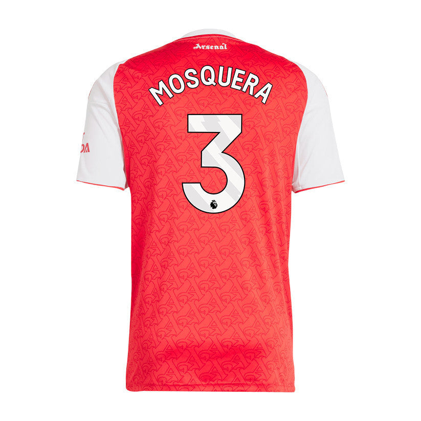 Cristhian Mosquera 3 Arsenal 25/26 Home Men Jersey - Red/White