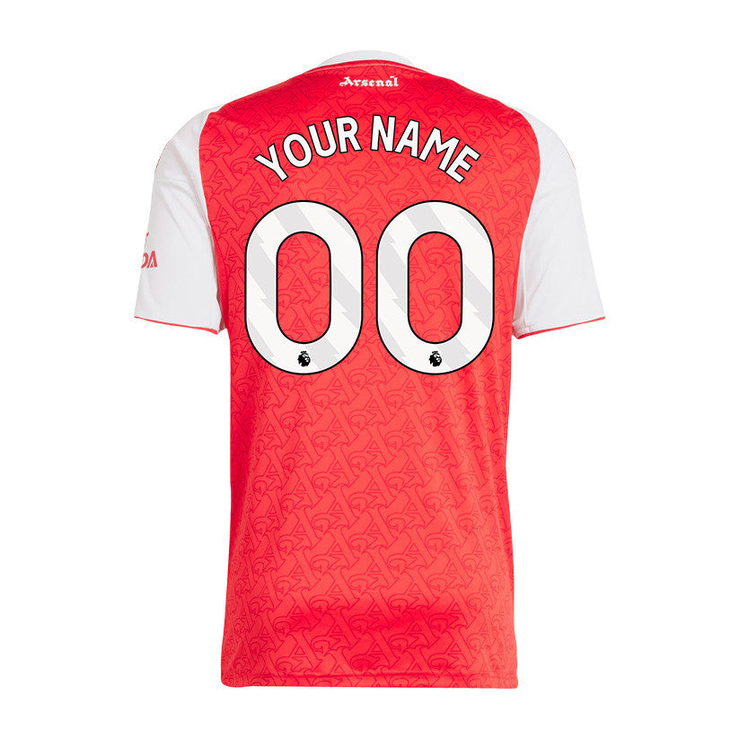 Arsenal 25/26 Personalized Home Men Jersey - Red/White