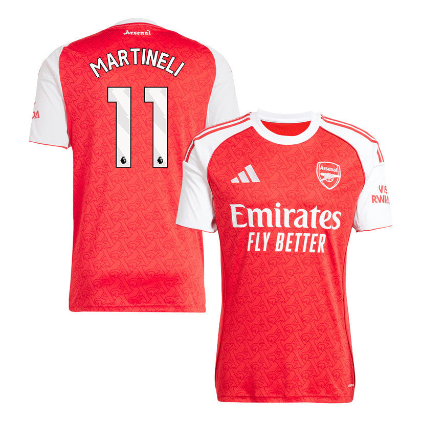 Gabriel Martinelli 11 Arsenal 25/26 Home Men Jersey - Red/White