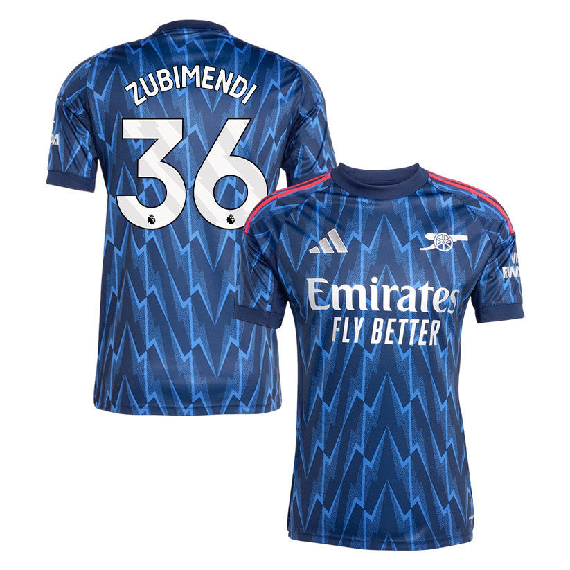 Martin Zubimendi 36 Arsenal 25/26 Away Men Jersey - Navy Blue