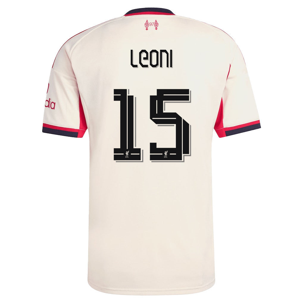 Giovanni Leoni 15 Liverpool 25/26 Away Men Jersey - Off-white