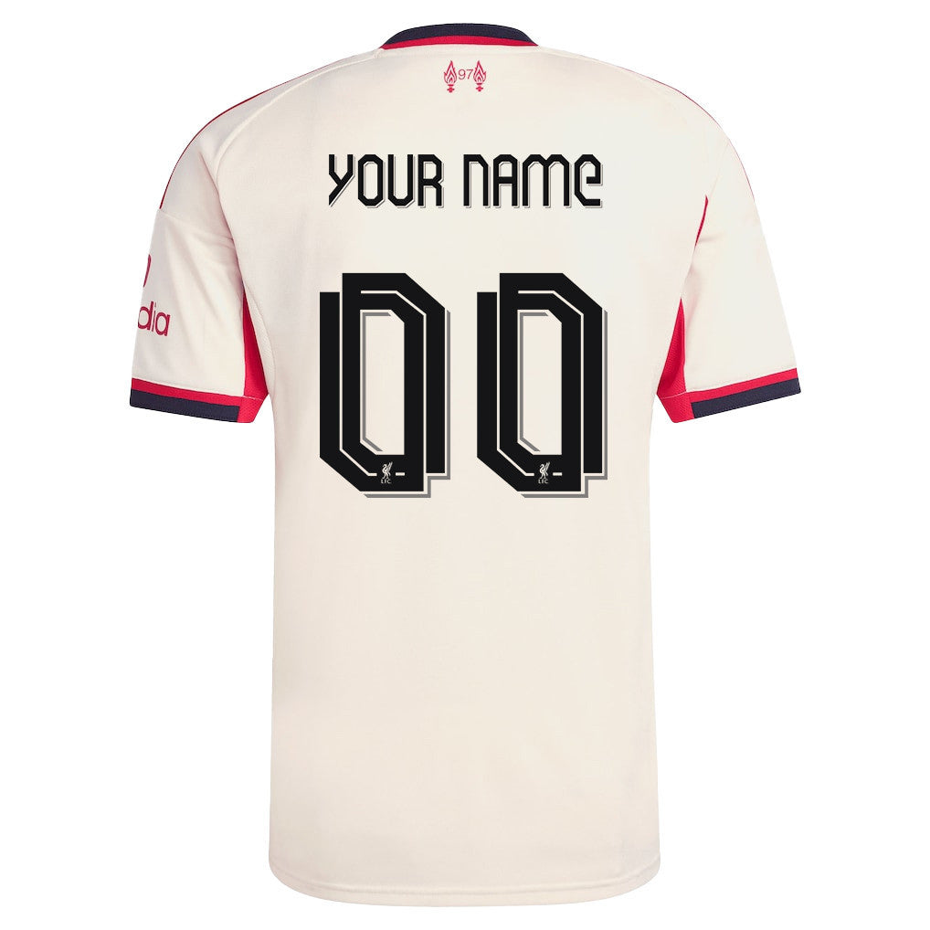 Liverpool 25/26 Personalized Away Men Jersey - Off-white