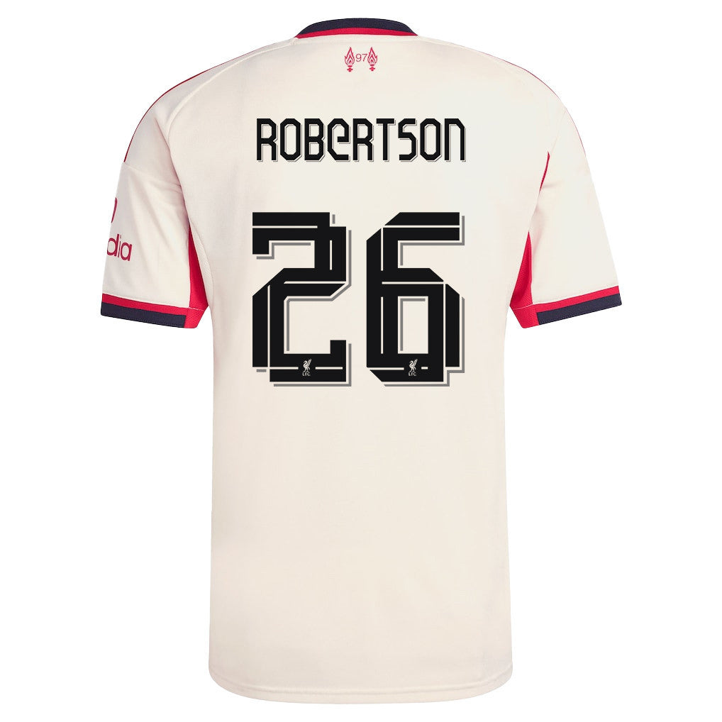 Andy Robertson 26 Liverpool 25/26 Away Men Jersey - Off-white