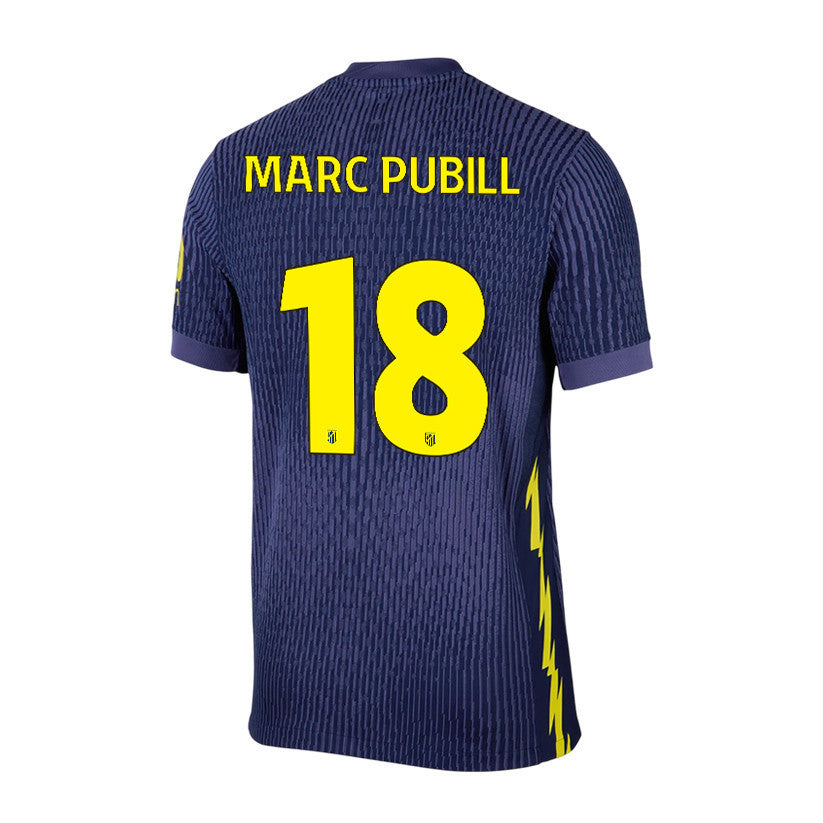 Marc Pubill 18 Atlético Madrid 25/26 Away Men Jersey - Navy/Yellow