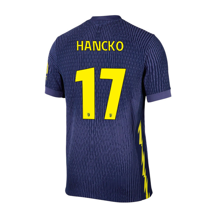 Dávid Hancko 17 Atlético Madrid 25/26 Away Men Jersey - Navy/Yellow