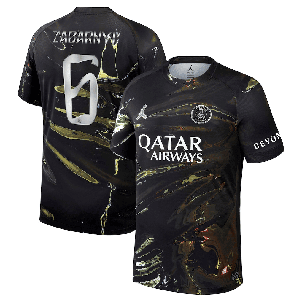 Zabarnyi 6 Paris Saint-Germain Jordan Night Edition 2025/26 Cup Printing Jersey - Men