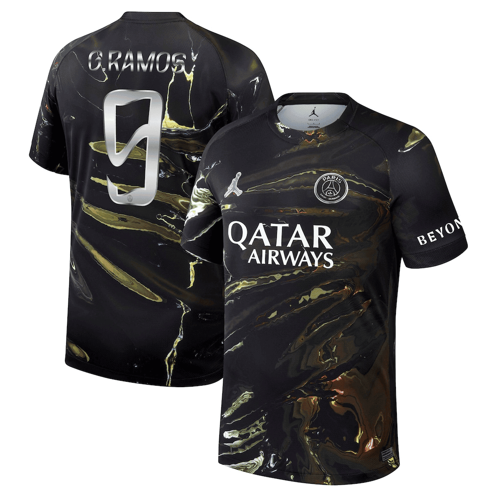 G.Ramos 9 Paris Saint-Germain Jordan Night Edition 2025/26 Cup Printing Jersey - Men