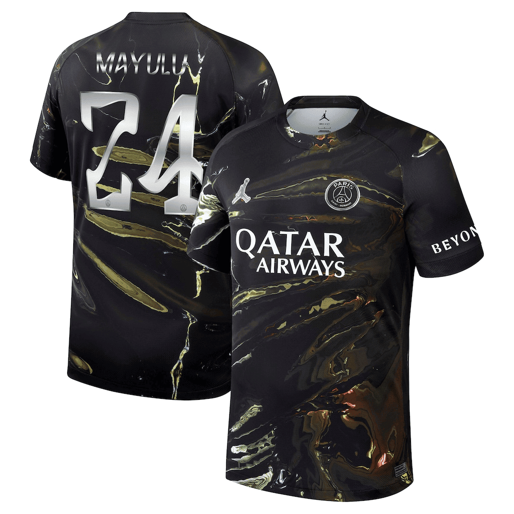 Mayulu 24 Paris Saint-Germain Jordan Night Edition 2025/26 Cup Printing Jersey - Men
