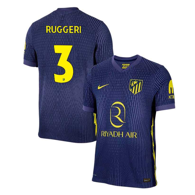 Matteo Ruggeri 3 Atlético Madrid 25/26 Away Men Jersey - Navy/Yellow
