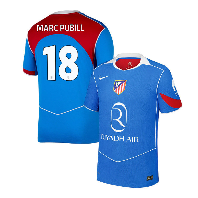 Marc Pubill 18 Atlético Madrid 25/26 Third Men Jersey - Blue/Red