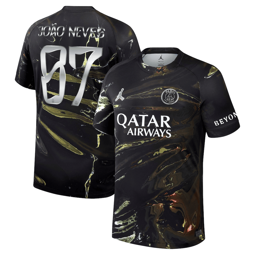 João Neves 87 Paris Saint-Germain Jordan Night Edition 2025/26 Cup Printing Jersey - Men