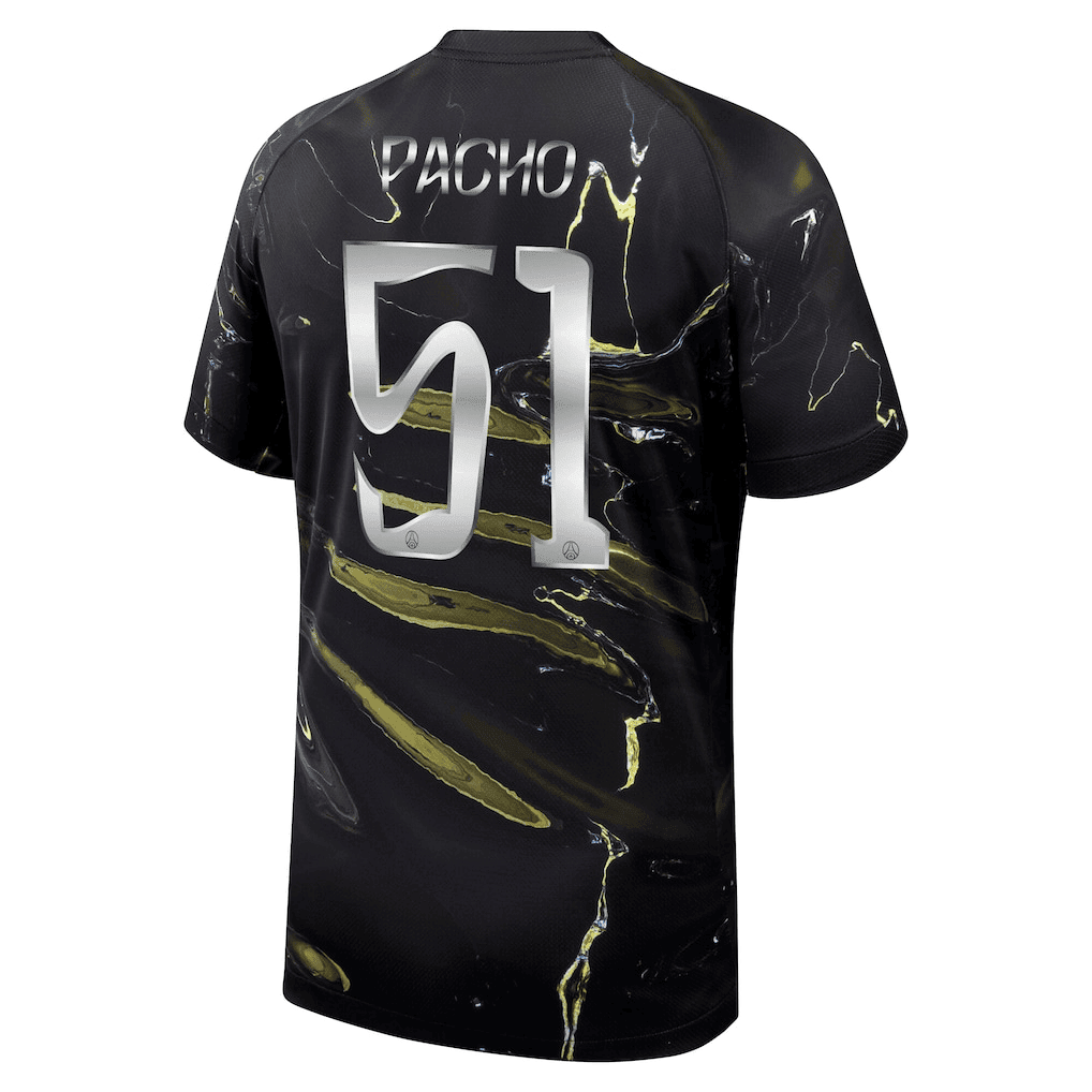 Pacho 51 Paris Saint-Germain Jordan Night Edition 2025/26 Cup Printing Jersey - Men