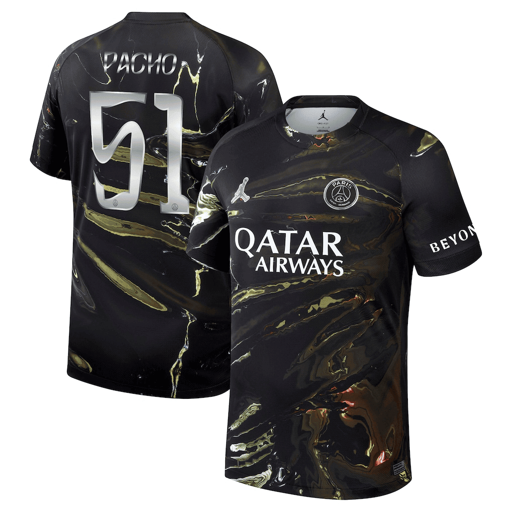 Pacho 51 Paris Saint-Germain Jordan Night Edition 2025/26 Cup Printing Jersey - Men
