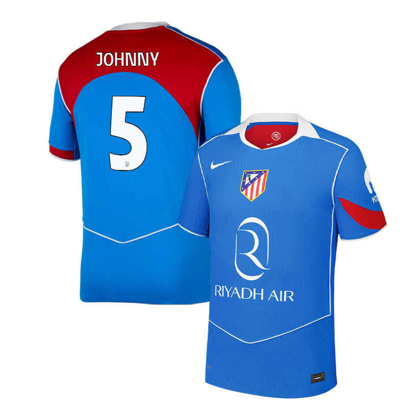 Johnny Cardoso 5 Atlético Madrid 25/26 Third Men Jersey - Blue/Red