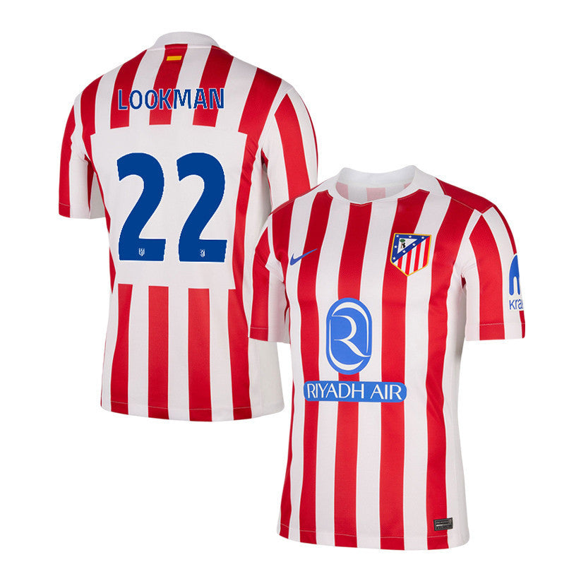 Ademola Lookman 22 Atlético Madrid 25/26 Home Men Jersey - Red/White