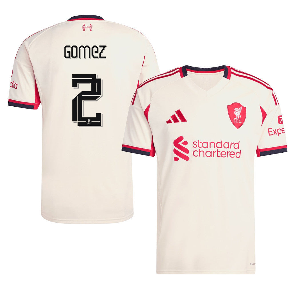 Joe Gomez 2 Liverpool 25/26 Away Men Jersey - Off-white