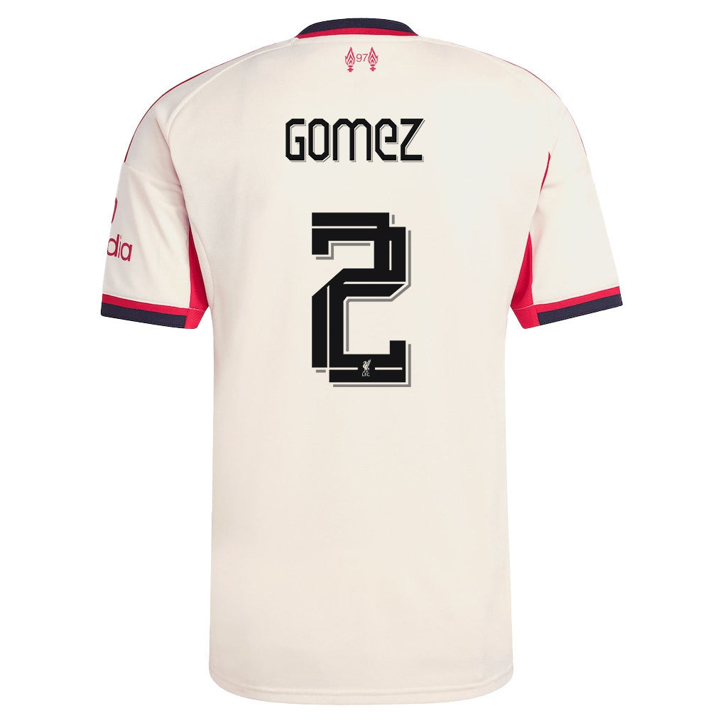 Joe Gomez 2 Liverpool 25/26 Away Men Jersey - Off-white