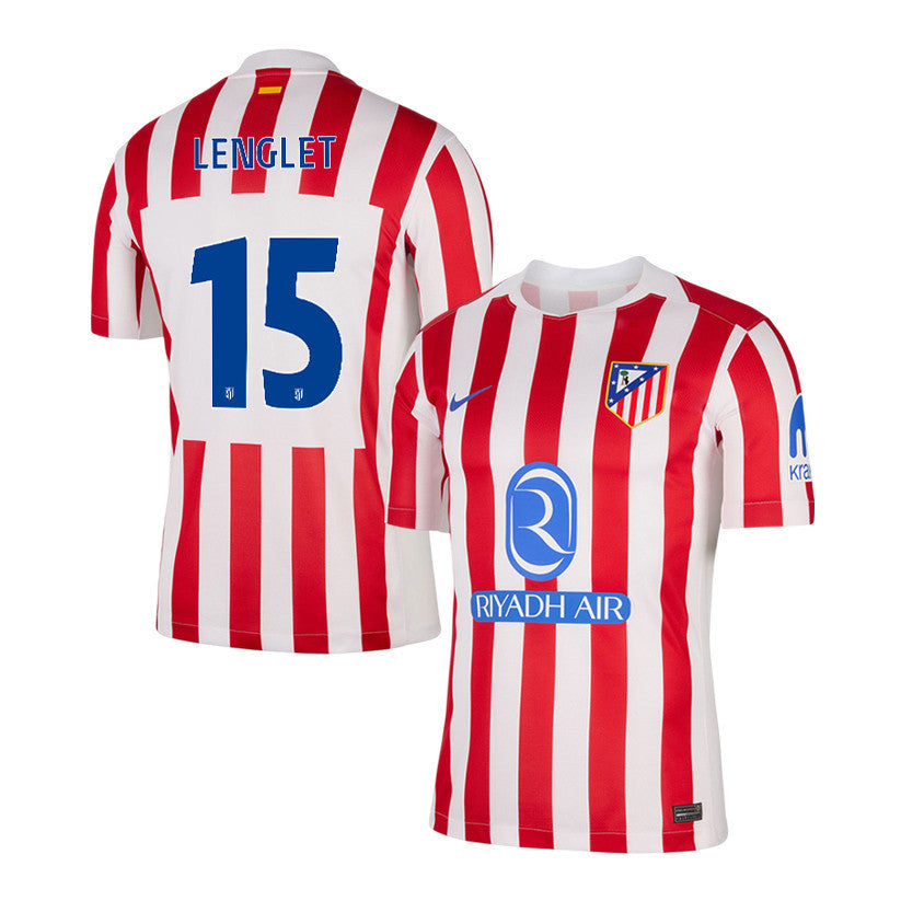 Clément Lenglet 15 Atlético Madrid 25/26 Home Men Jersey - Red/White