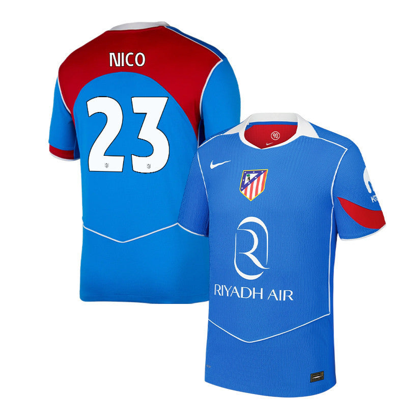 Nicolás González 23 Atlético Madrid 25/26 Third Men Jersey - Blue/Red