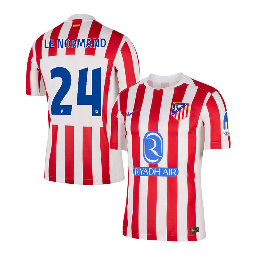 Robin Le Normand 24 Atlético Madrid 25/26 Home Men Jersey - Red/White
