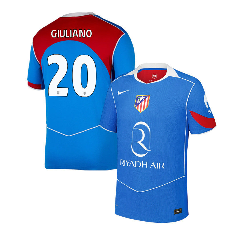 Giuliano Simeone 20 Atlético Madrid 25/26 Third Men Jersey - Blue/Red