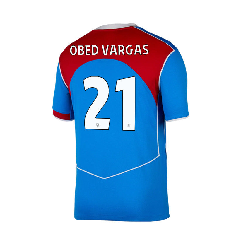Obed Vargas 21 Atlético Madrid 25/26 Third Men Jersey - Blue/Red