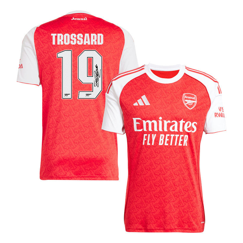 Leandro Trossard 19 Signature Arsenal 25/26 Home Men Jersey - White/Red