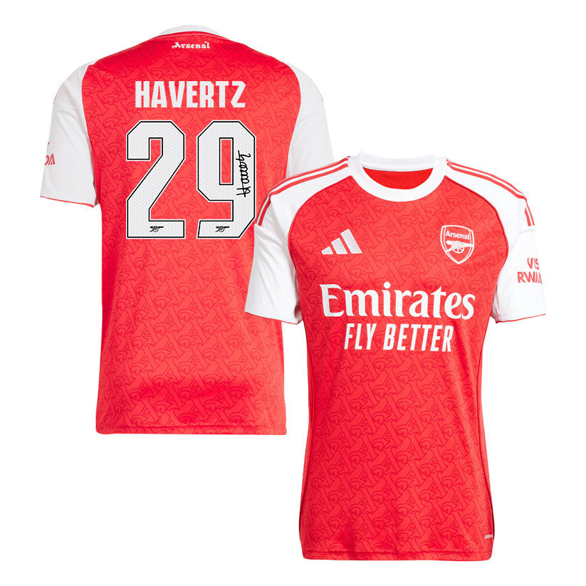 Kai Havertz 29 Signature Arsenal 25/26 Home Men Jersey - White/Red
