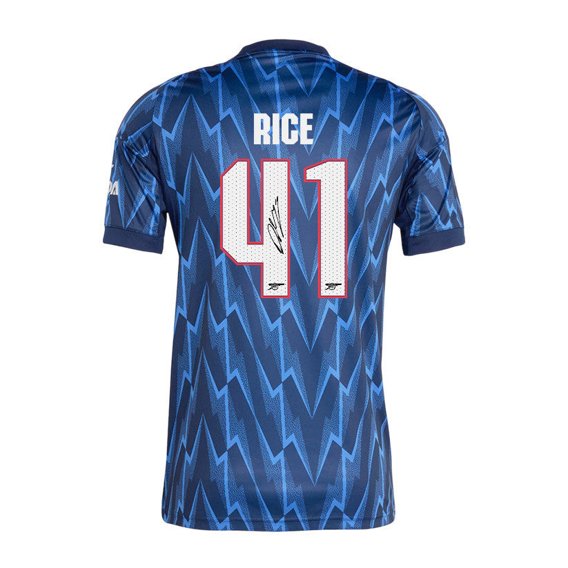 Declan Rice 41 Signature Arsenal 25/26 Away Men Jersey - Navy Blue