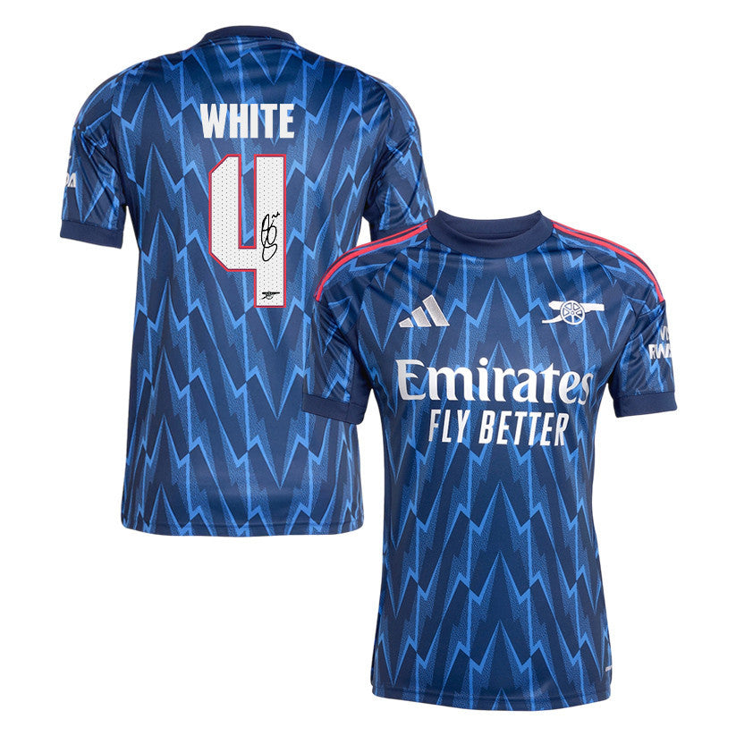Ben White 4 Signature Arsenal 25/26 Away Men Jersey - Navy Blue