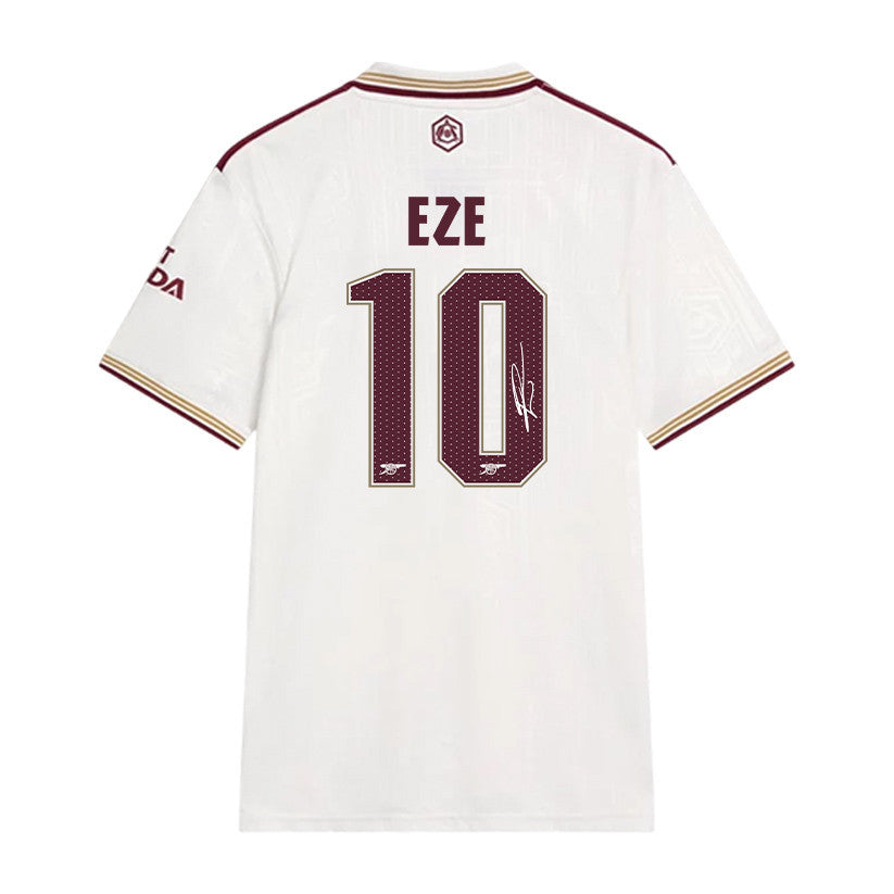 Eberechi Eze 10 Signature Arsenal 25/26 Third Men Jersey - Cream