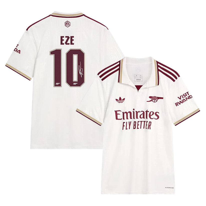 Eberechi Eze 10 Signature Arsenal 25/26 Third Men Jersey - Cream