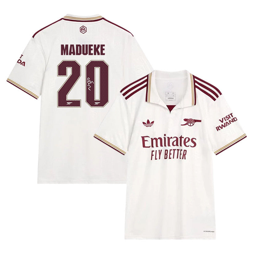 Noni Madueke 20 Signature Arsenal 25/26 Third Men Jersey - Cream
