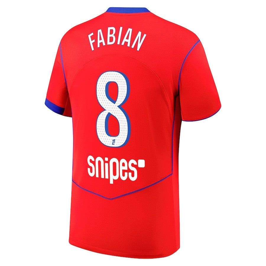 Fabián Ruiz 8 Paris Saint-Germain 2025/26 Third Men Jersey - Red