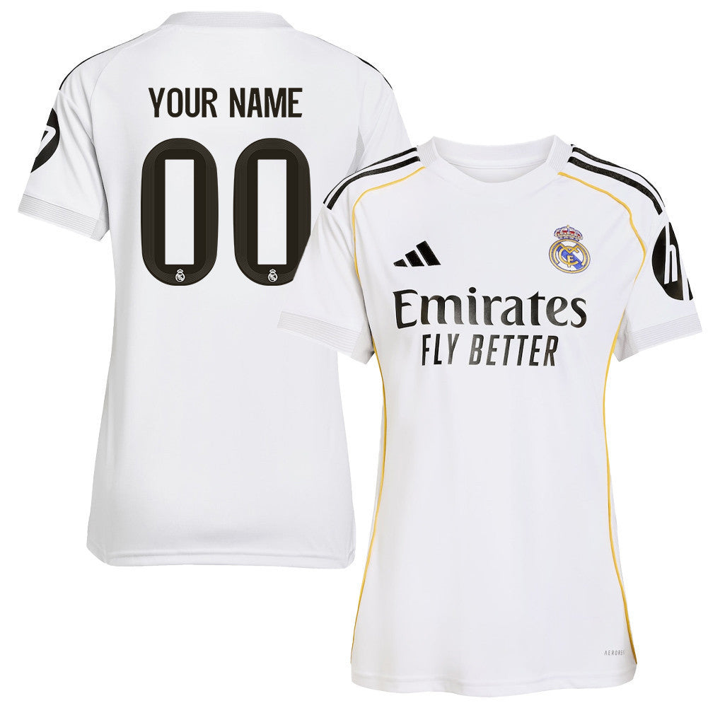 Real Madrid 25/26 Personalized Home Women Jersey - White