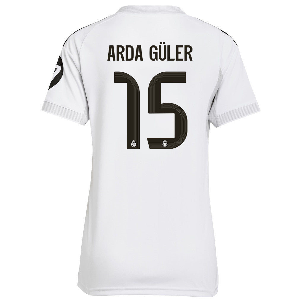 Arda Güler 15 Real Madrid 25/26 Home Women Jersey - White