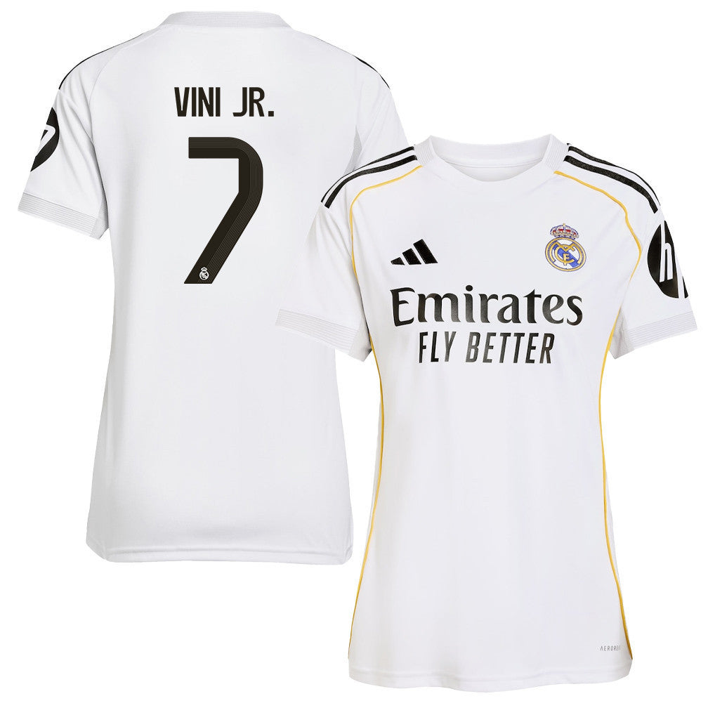 Vinícius Júnior 7 Real Madrid 25/26 Home Women Jersey - White