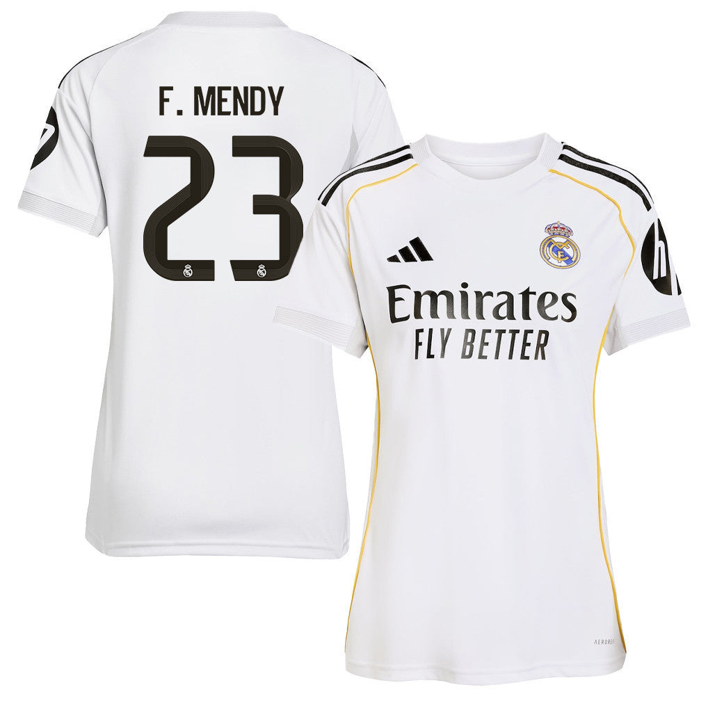 Ferland Mendy 23 Real Madrid 25/26 Home Women Jersey - White