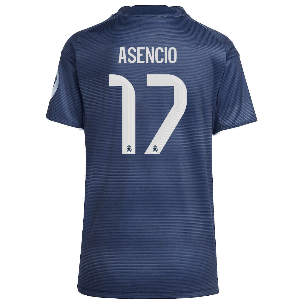 Raúl Asencio 17 Real Madrid 25/26 Away Women Jersey - Legend Ink