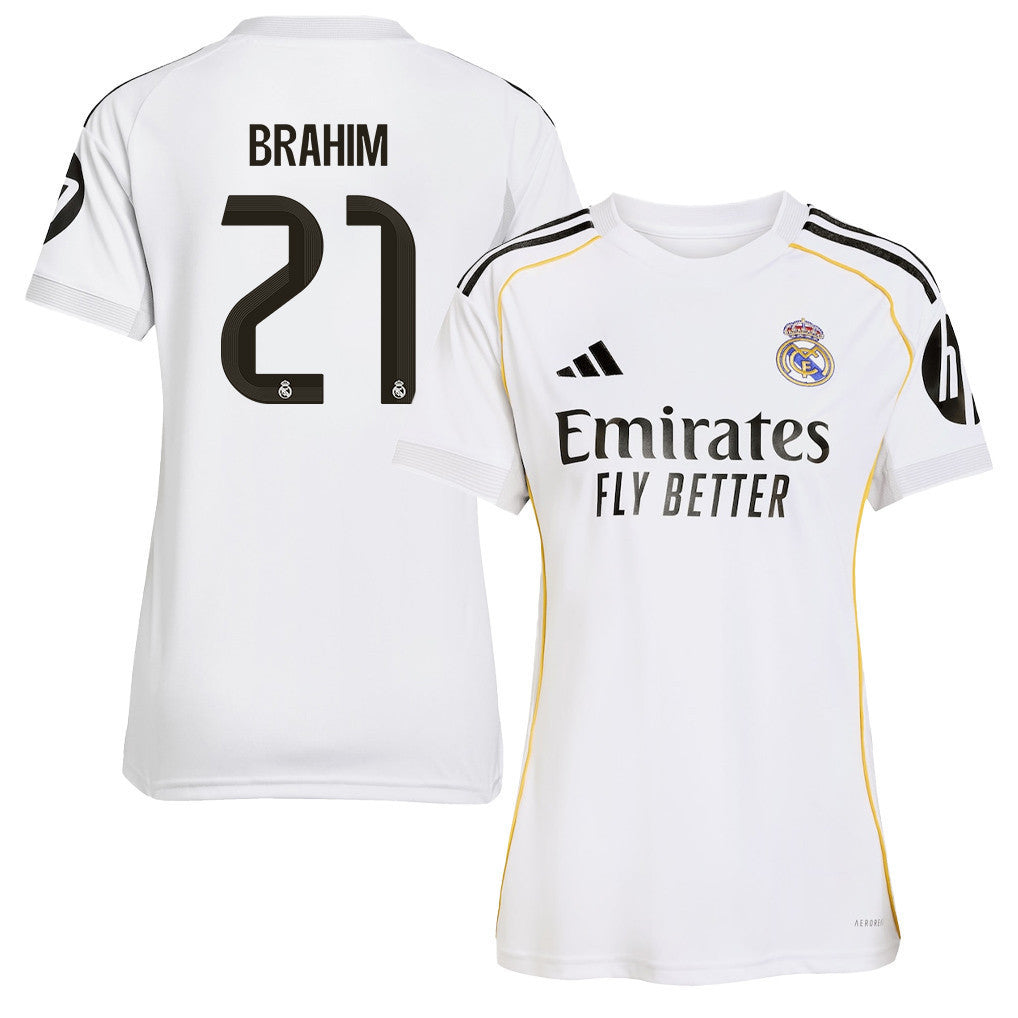 Brahim Díaz 21 Real Madrid 25/26 Home Women Jersey - White