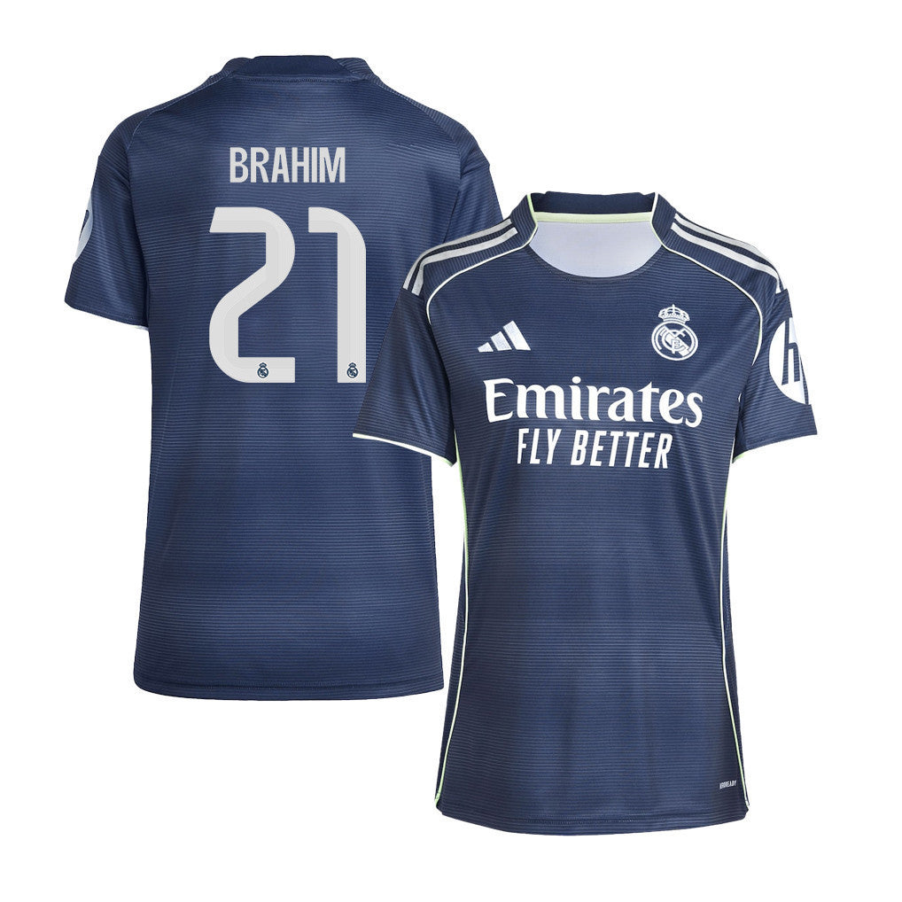 Brahim Díaz 21 Real Madrid 25/26 Away Women Jersey - Lengend Ink