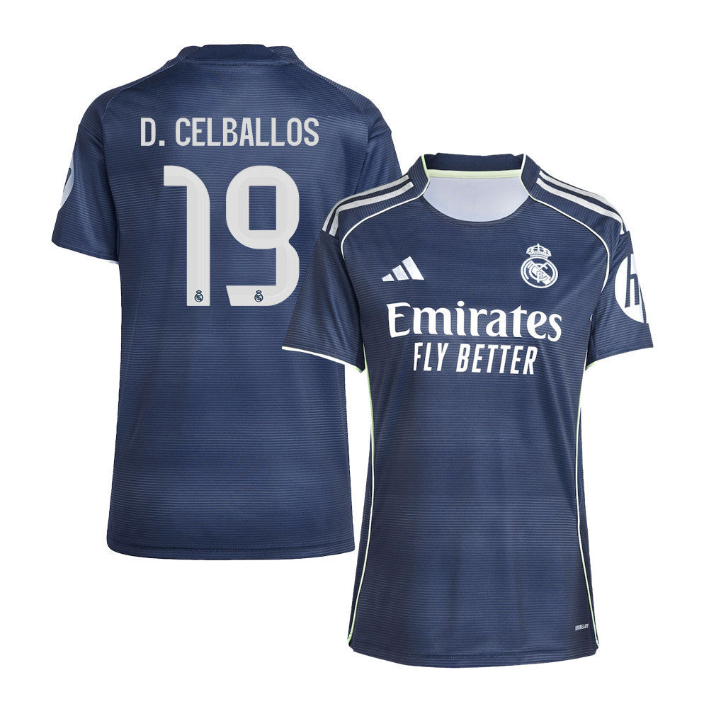Dani Ceballos 19 Real Madrid 25/26 Away Women Jersey - Lengend Ink