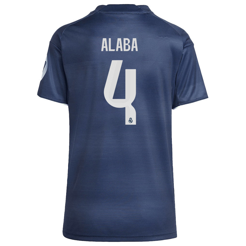 David Alaba 4 Real Madrid 25/26 Away Women Jersey - Legend Ink