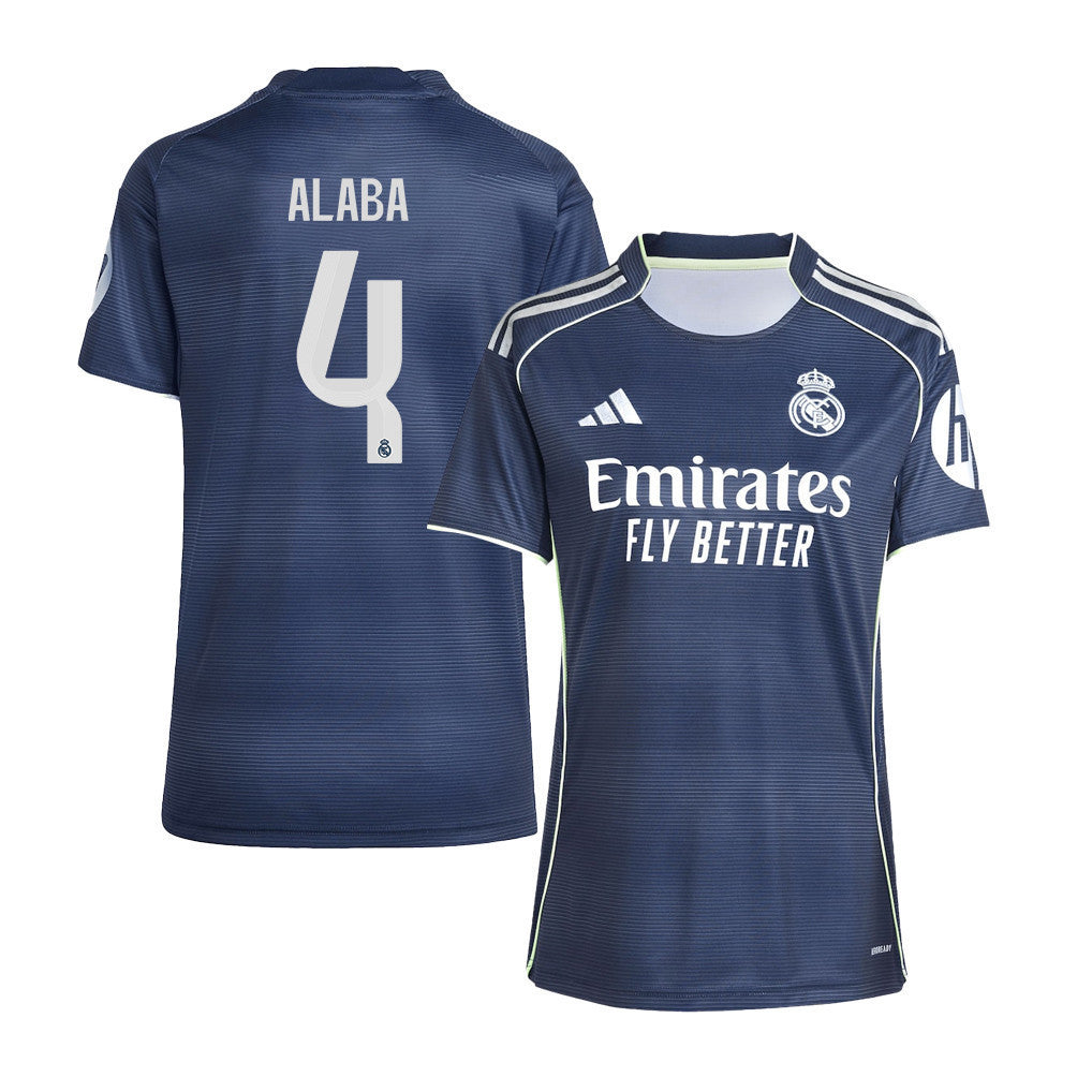 David Alaba 4 Real Madrid 25/26 Away Women Jersey - Legend Ink