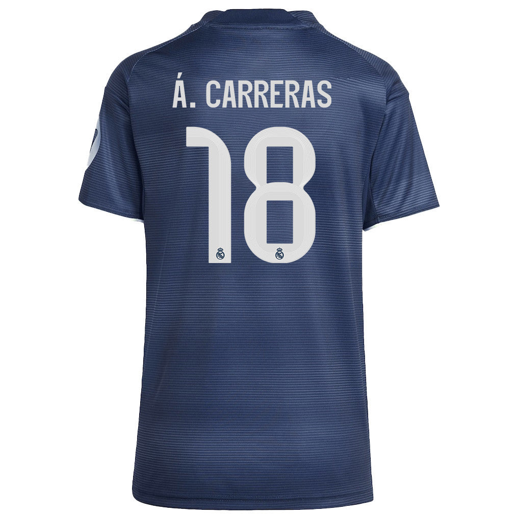 Álvaro Carreras 18 Real Madrid 25/26 Away Women Jersey - Legend Ink