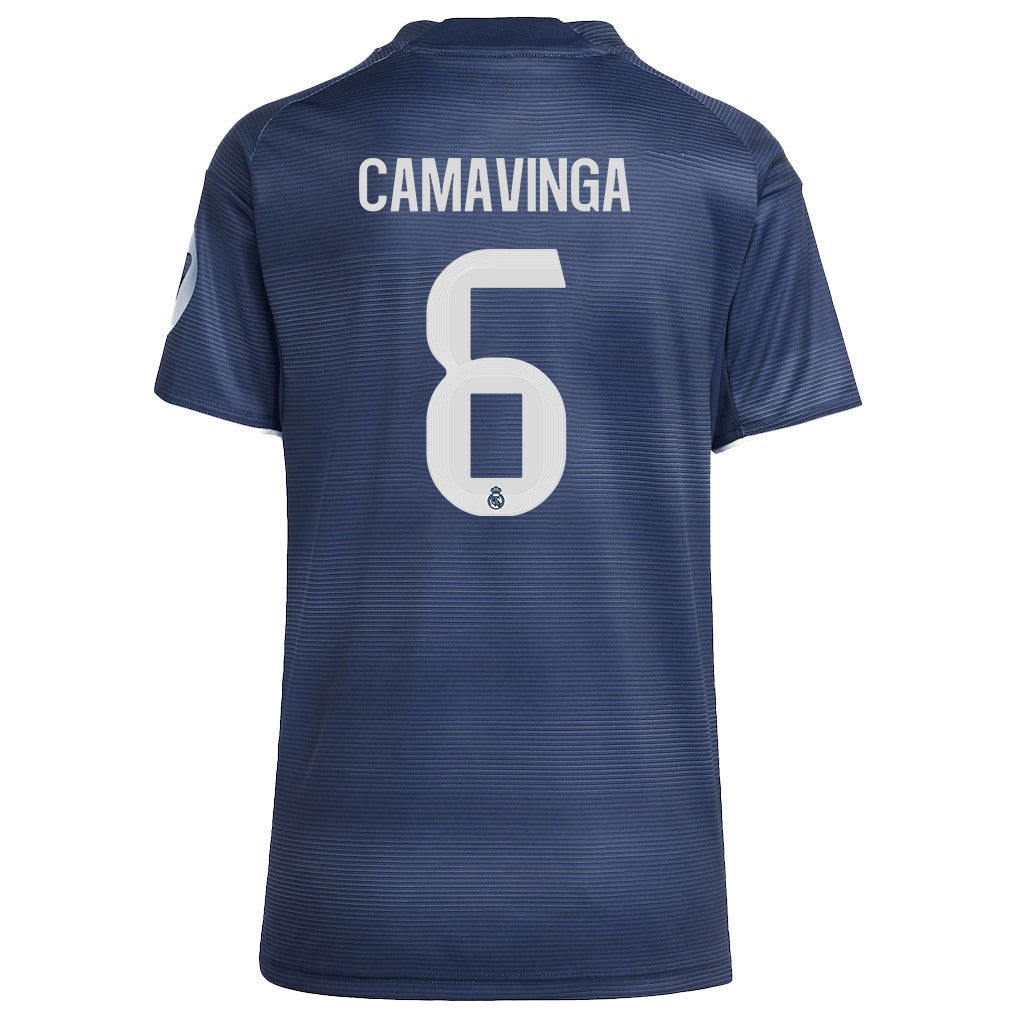 Eduardo Camavinga 6 Real Madrid 25/26 Away Women Jersey - Legend Ink