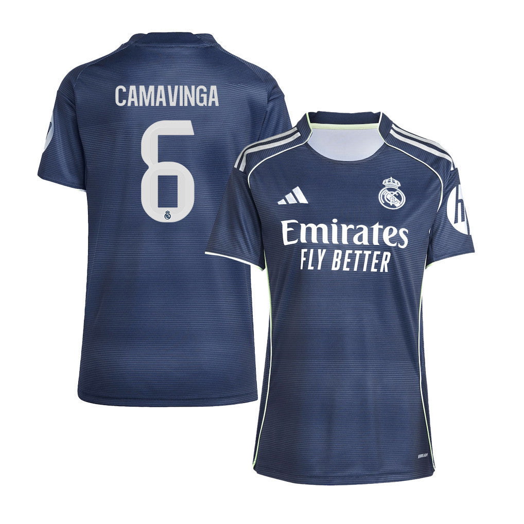 Eduardo Camavinga 6 Real Madrid 25/26 Away Women Jersey - Legend Ink
