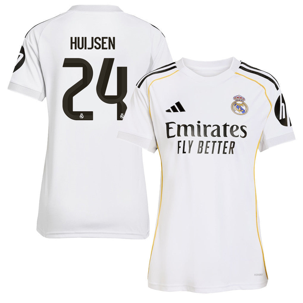 Dean Huijsen 24 Real Madrid 25/26 Home Women Jersey - White