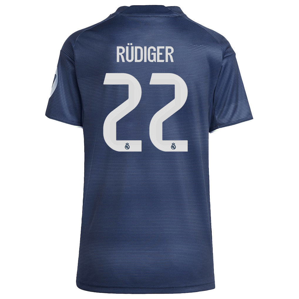 Antonio Rüdiger 22 Real Madrid 25/26 Away Women Jersey - Legend Ink