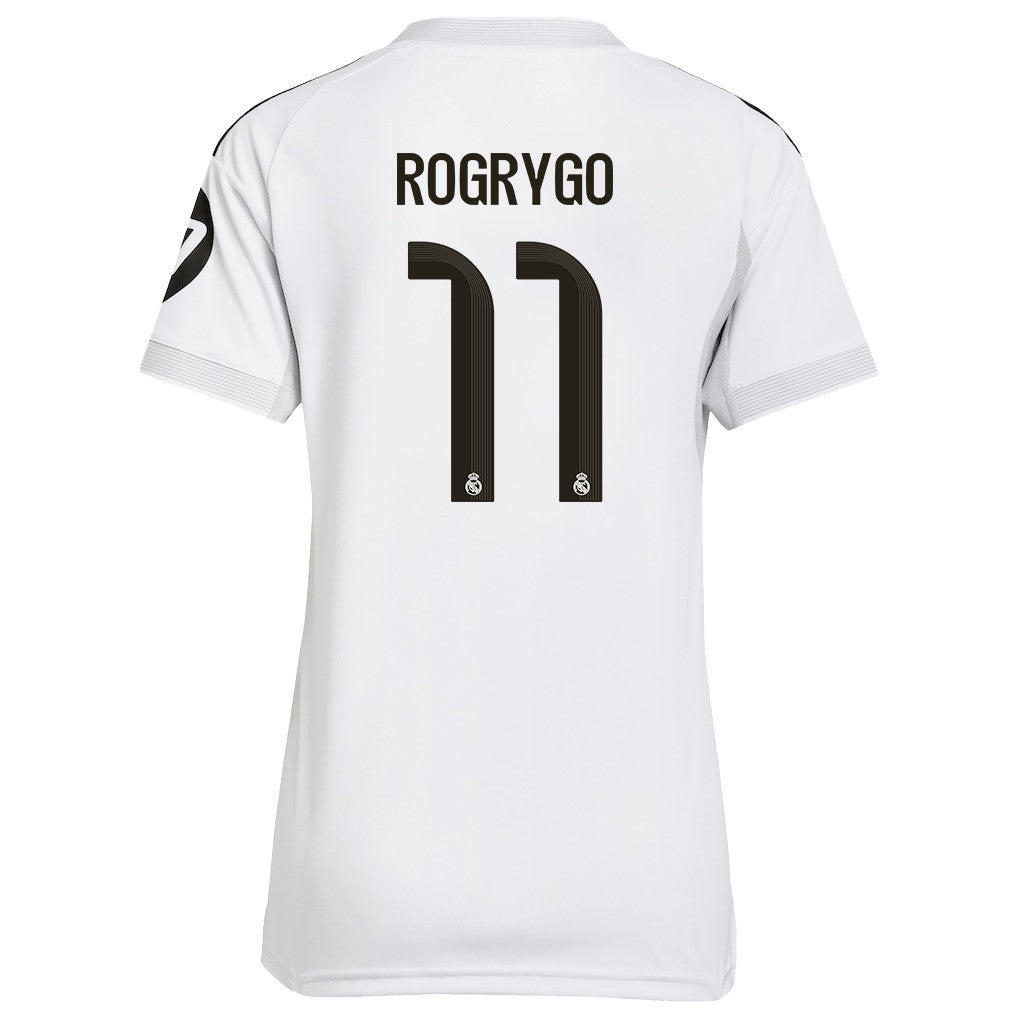 Rodrygo 11 Real Madrid 25/26 Home Women Jersey - White